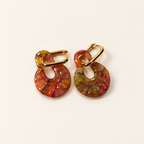 Translucent multicolor polymer clay earrings by ToBe – photo 4